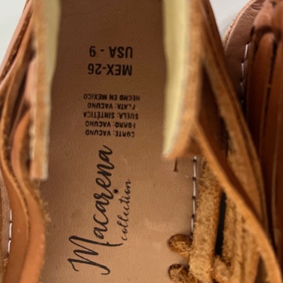 Macarena Collection Sandals /Huarache Colorful Leather Mexican Style Erica NWOT - Picture 6 of 8